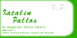 katalin pallos business card